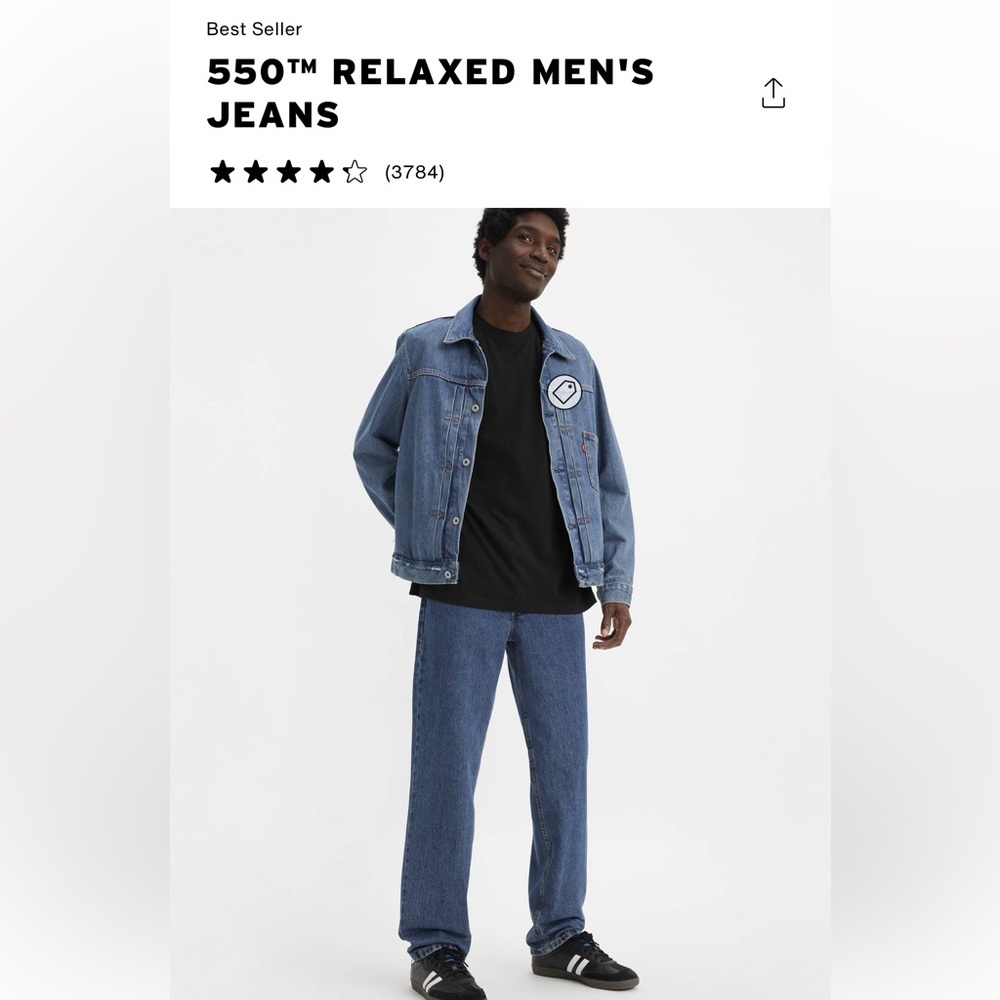 👖 Levi’s 550 Relaxed Fit Jeans – Men’s 36x34 | Bundle & Save! 👖